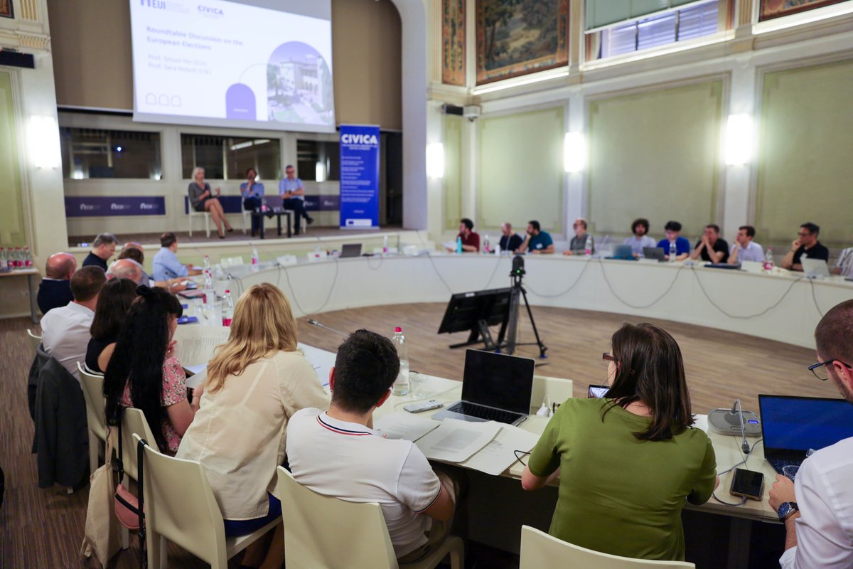 European University Institute (@eui_eu) on Twitter photo 📌 <a href="/eui_sps/">Political and Social Sciences at EUI</a> is delighted to host the 2nd edition of the <a href="/CIVICA_EU/">CIVICA The European University of Social Sciences</a> Political Behavior & Institutions (PoBI) conference.
Today & tomorrow, experts from across the alliance gather at the EUI to discuss political behaviour, the #EPelections & political institutions. 📌 <a href="/eui_sps/">Political and Social Sciences at EUI</a> is delighted to host the 2nd edition of the <a href="/CIVICA_EU/">CIVICA The European University of Social Sciences</a> Political Behavior & Institutions (PoBI) conference.
Today & tomorrow, experts from across the alliance gather at the EUI to discuss political behaviour, the #EPelections & political institutions.
