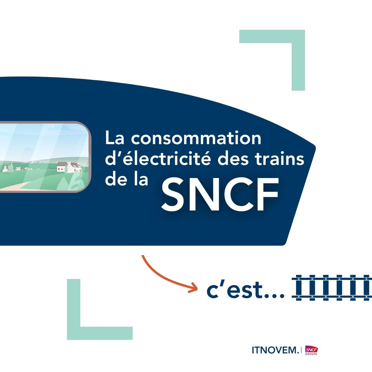 ITNOVEM's tweet photo. Saviez-vous quelle est la consommation électrique annuelle de traction de @SNCFVoyageurs en 2022 ? 📊 Découvrez ces chiffres et comment @ITNOVEM relève ce défi énergétique grâce au projet ENF ! 🌍
👉 Pour en savoir plus : https://t.co/4IJl3ySTNA ! 📲
#ITNOVEM #SNCF #durabilité https://t.co/CSxKC6KCbx