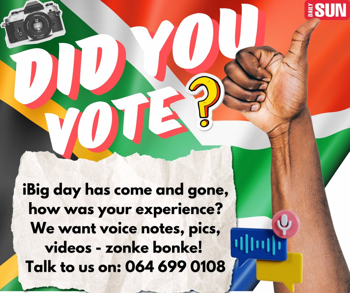 📣Elections 2024: 🗣️We Want to Hear from You!
#politicalparties #elections2024 #29May #votinday2024 #electionresults #political #ballotpaper #politicalcampaign #southafricanelections