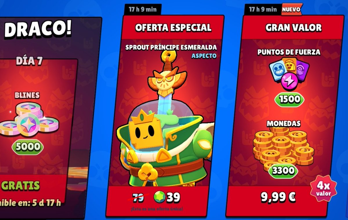 Nueva Oferta 🏷️ De Sprout Principe Esmeralda 💎 ¿Qué Os Parece La Oferta? 🤔 #brawlstars #ofertas