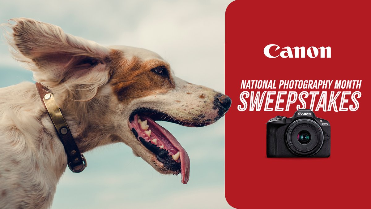 National Photography Month is about photographic exploration and celebration! Enter our sweepstakes by sharing one of your images for a chance to win an EOS R50 RF-S18-45mm F4.5-6.3 IS STM Lens Kit. 📸 canon.us/npmsweepstakes