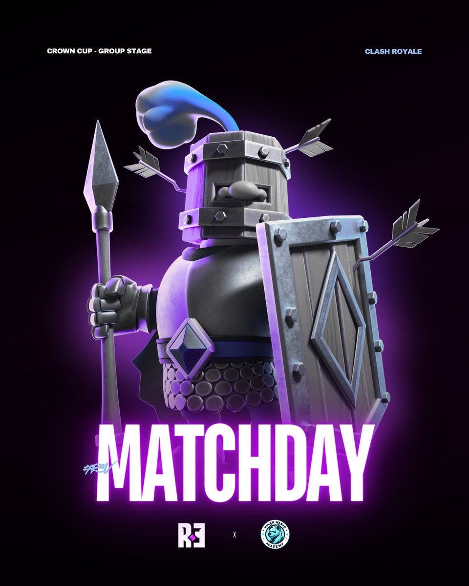 RevolutionTeamQ's tweet photo. 🔥MATCH DAY🔥

The final stages of the first round of this competition begin! We are ready to give our all to get to the next round!

🏆 @CopaCrown 
🆚 @CrKulenWanjo 
⏰ 23 CEST

#REV #RevolutionWin #ClashRoyale #Qlash https://t.co/JyD5TeAziF