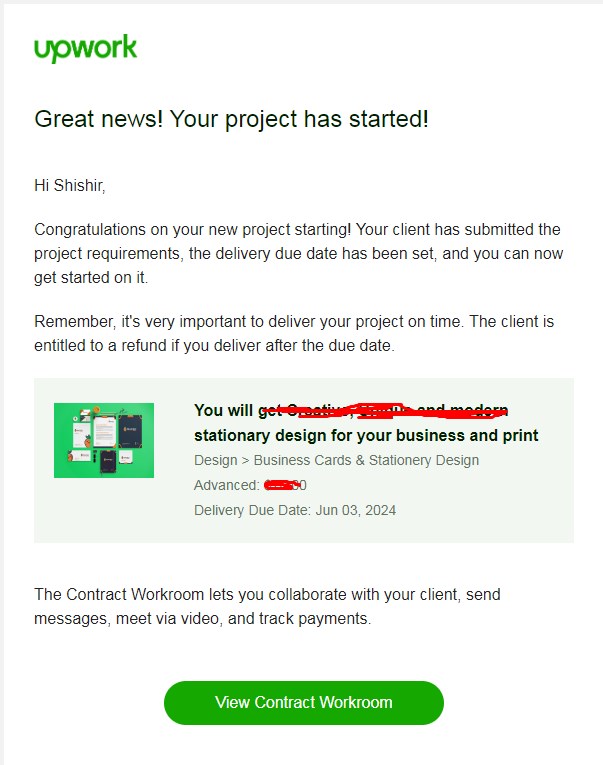 Upwork!
Start a new project...
Great news! Your project has started!

#upwork #StationneryDesign #BusinessCardDesign #RealStateBusiness #StationneryItem