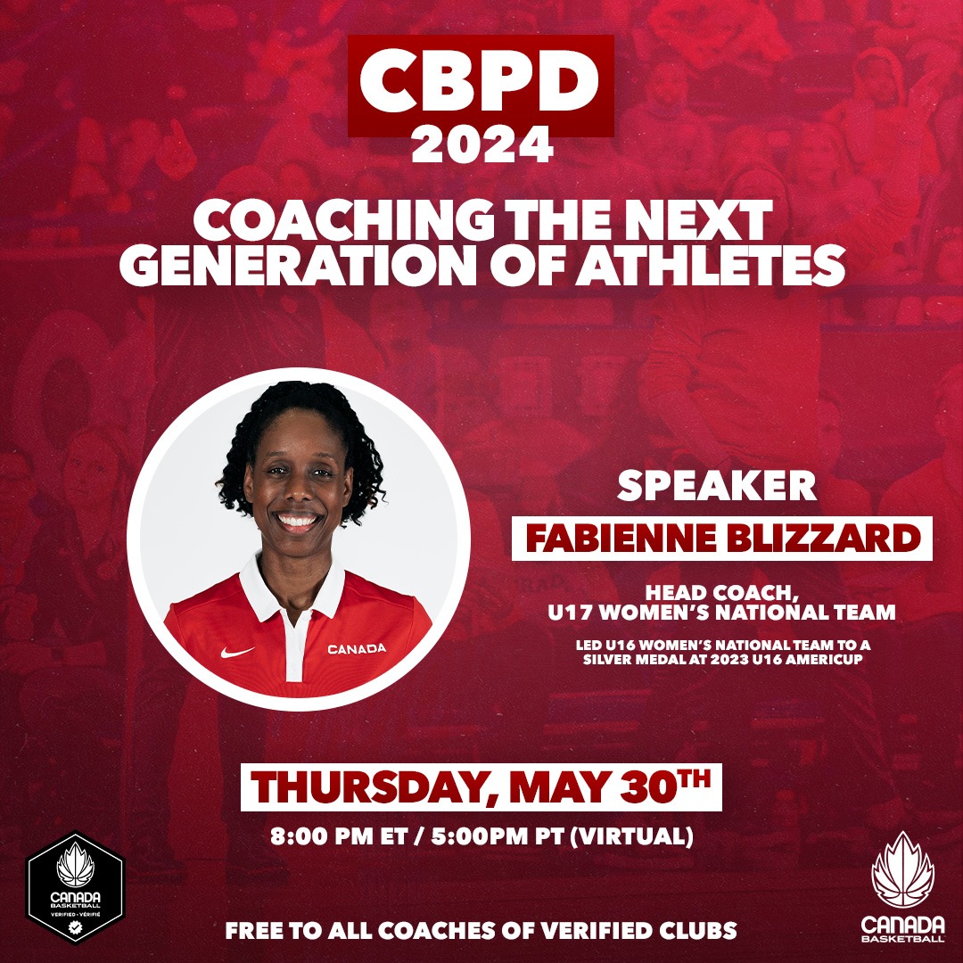 Roll call 🚨 calling all coaches to our second @CBcoachED webinars which are back TONIGHT ↘️ Register now to hear from Fabienne Blizzard, head coach of our U17 Women's National Team, at 8 pm ET 🏀 Link to register: site.pheedloop.com/event/CBPD2024…