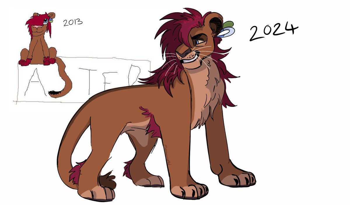 my anatomy is fucked from trollmaxxing but redraw from when i was a wee homunculus

#lionking #redraw #originaloc