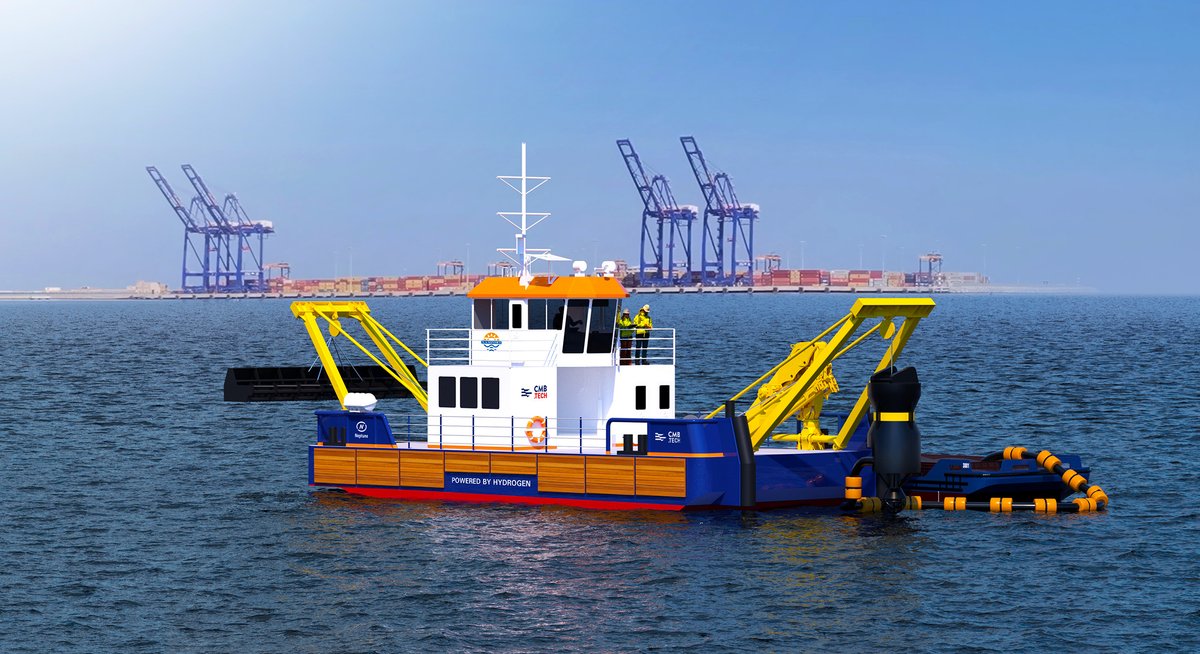 7/10: Namibia and Belgium are committed to become frontrunners in the global green hydrogen economy. Cleanergy, CMB.TECH, the Port of Antwerp Bruges and Namport, will work together to launch the first hydrogen-powered ship in Africa.  #PioneersTogether