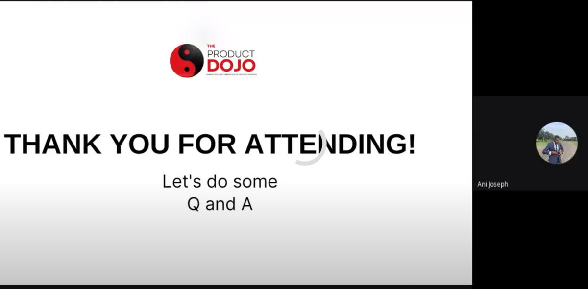 Throwback Thursday 🎉🪄. 

It’s been almost a week since we hosted a webinar on the fundamentals of product management. 

If you attended our webinar, you can affirm that it was tremendous! 🫶🏾🎓 Stay tuned for further updates on the dojo!
#TheProductDojo #ThankYou #Community