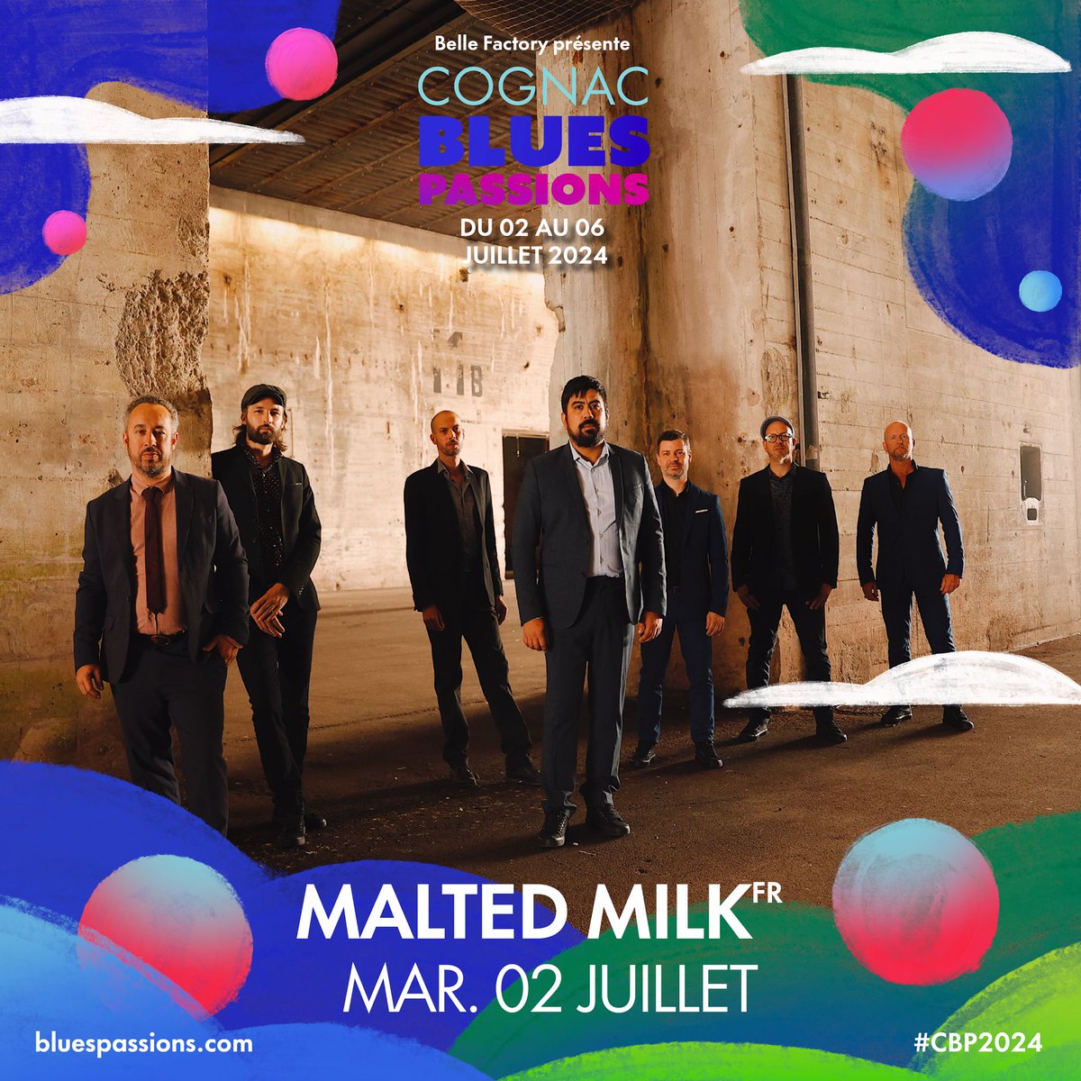 🥛 Ne manquez pas @maltedmilkmusic le 2 juillet au festival Cognac @BluesPassions ! Les places sont disponibles : bluespassions.com/infos-pratique… 📖 Notre interview avec le chanteur Arnaud Fradin : rollingstone.fr/malted-milk-en… #cognacbluespassions #festival2024