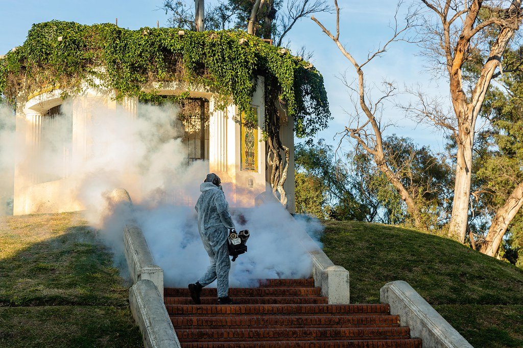 FUMIGACIÓN EN EL ROSEDAL 💨🦟
👷🏻 Avanzamos con tareas en parques y plazas 🌱 con el objetivo de reducir la presencia de mosquitos de las especies culex y charquero.