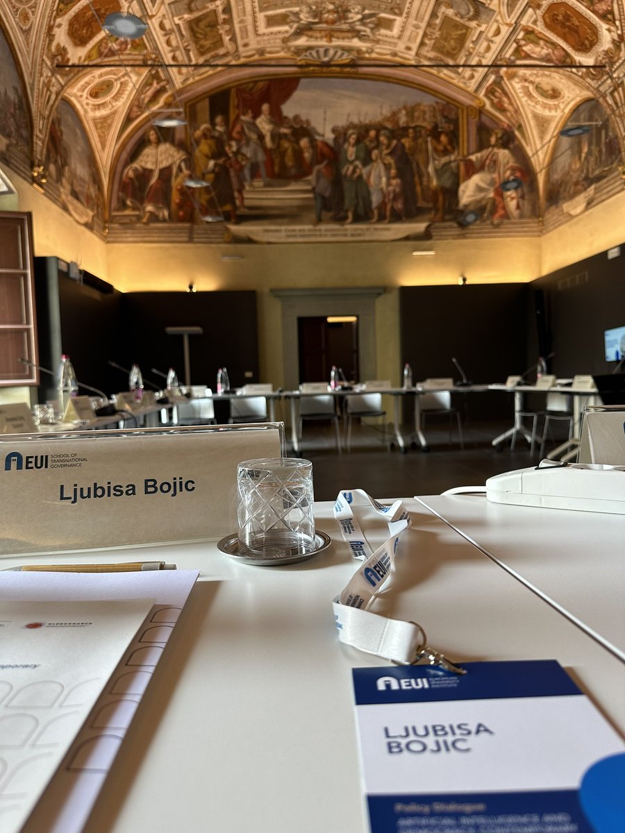 Thrilled to join the AI & Democracy dialogue 🗣️ at the prestigious @STGEUI Florence, Italy! 🇮🇹 Big thanks @daniInnerarity for inviting me Daniel Innerarity 🙏 to contribute on the global scale! Let's shape the #FutureOfAI together for a better world 🌍. #AIForGood #AIEthics 🤖