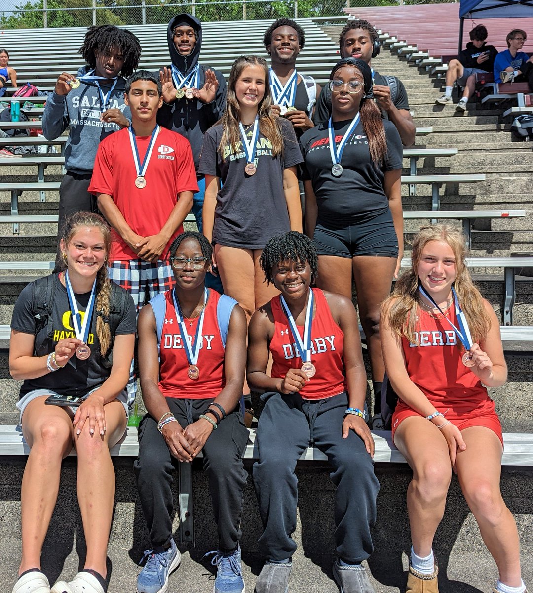 Congrats to our medalists at yesterday's Class S State Championship Track &amp; Field Meet. The boys' team finished 4th, while the girls' placed 13th. Top 6 performers in each event were awarded medals.