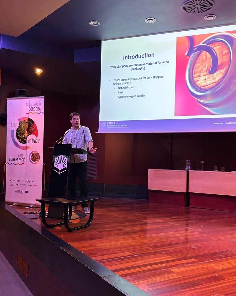 sensAIfood's tweet photo. 🗣️Presentations of the STSM results #sensorFINTFinal
▪️C. Pretorius. Investigating the Effect of Refining Time on Dark Chocolate Particle Size using NIR Spectroscopy
▪️Gonçalo Guedes / A Hyperspectral Inspection System to Classify Corks Surface
Treatments Homogeneity https://t.co/Gu2YGXdZZc