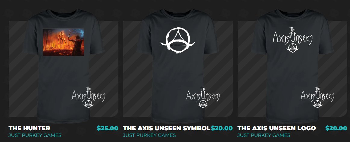 Shirts are up for my solo indie game!

If you were looking for a way to support the game before it's out, here's a good way to do that! 🤘

I have a few of the samples and the fabric and printing quality is excellent. Thanks <a href="/RobaMerch/">RobaRoba - Game Merch For All</a>!

robaroba.gg/collections/th…