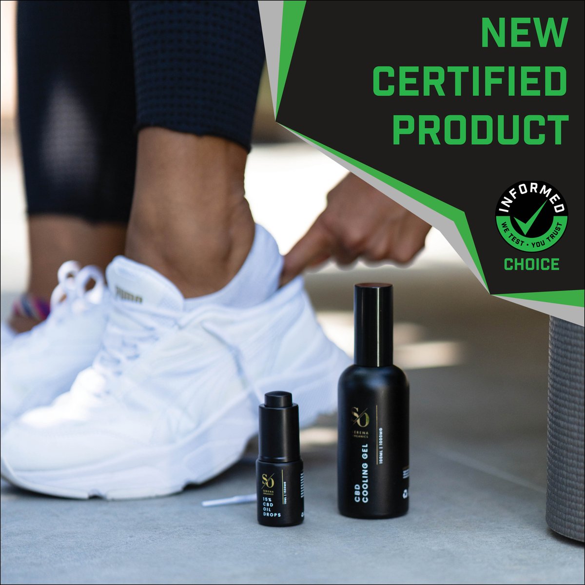 Join us in welcoming @serenaorganics to the Informed Choice family with the recent certifications of their Cooling Gel and Broad Spectrum in MCT Oil - 15%!

ow.ly/34YP50S0qcY

#WeTestYouTrust #InformedChoice #SerenaOrganics