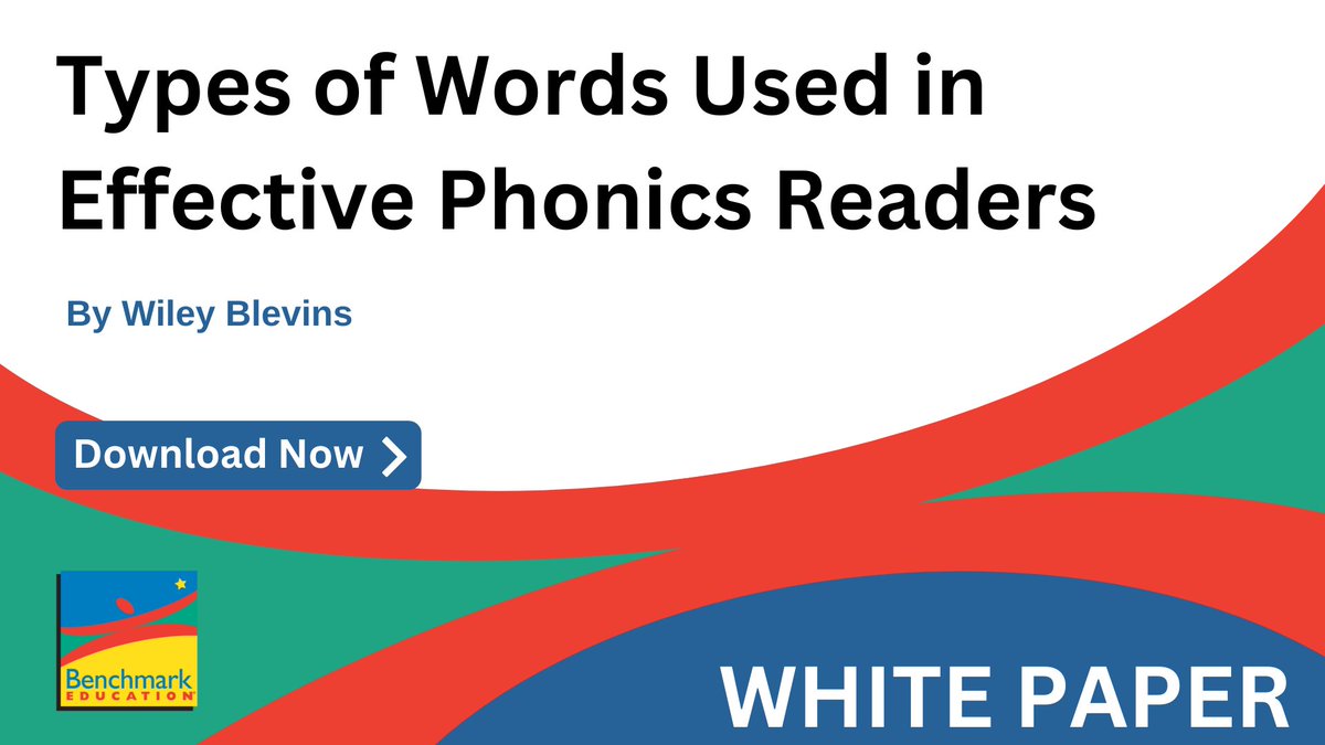 💡 Learn why Wiley Blevins, Ed.D., believes ensuring that decodable texts are instructive, comprehensive, and engaging should be a top priority for every educator. 🔗 Download his white paper: Types of Words Used in Effective Phonics Readers→ hubs.ly/Q02yj8yd0