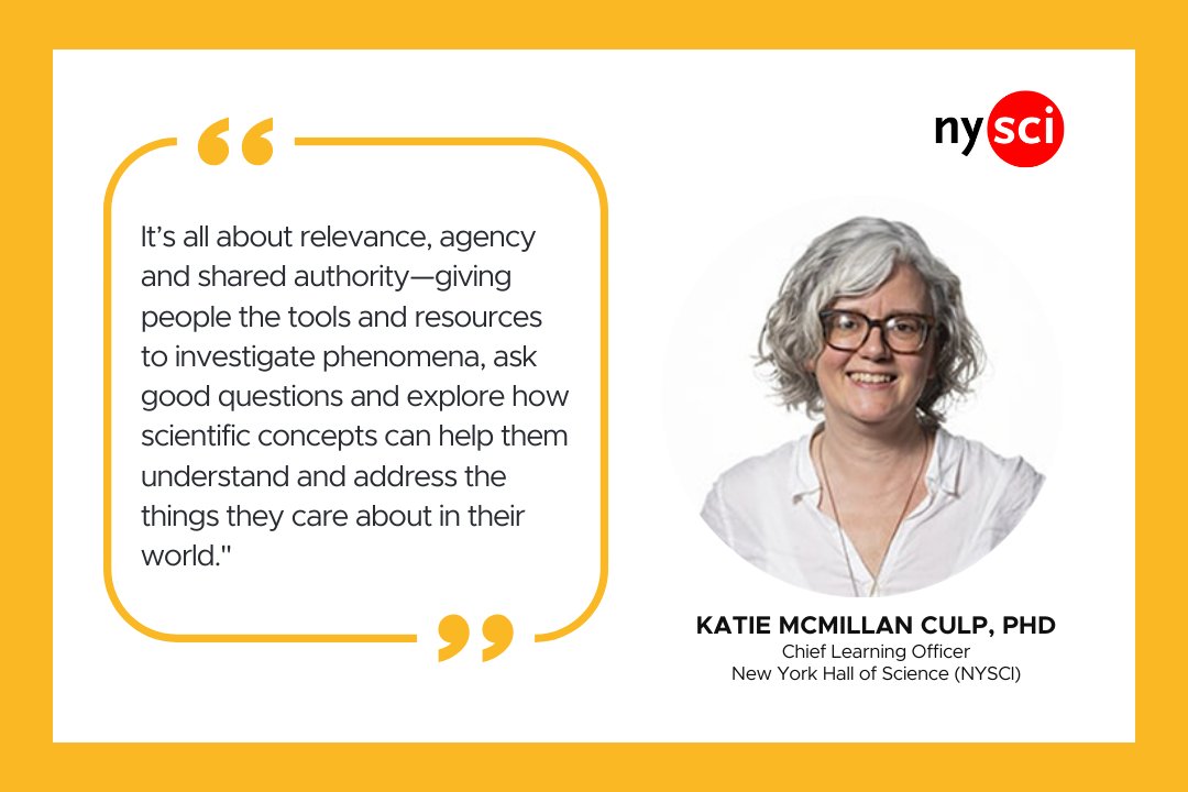 😍Passionate about advancing #STEMEducation through innovative and collaborative approaches? Check out the latest thought-provoking session in our Community First Conversation Series with Katie McMillan Culp, CLO of <a href="/nysci/">New York Hall of Science</a> #CommuntiesOfPractice

🔗 hubs.li/Q02yx3K10