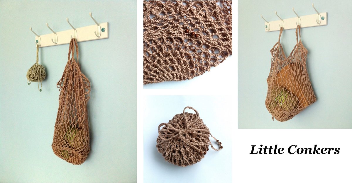Beautiful bag, with a clever and elegant pack-away design. Make it in eco yarn for a great #PlasticFree #Reusable project. littleconkers.etsy.com/listing/108254… 

#LittleConkers #EcoFriendlygift #reusablebag