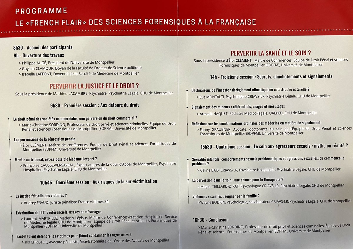 Dr F. Causse termine la matinée sur le mensonge au procès pénal. Crédibilité, fiabilité, faux souvenirs, mythomanie, délire, simulation, conversion… quelle valeur pour l’expertise? @laurent_layet @ManuelOrsat @NidalNabhan @CaroleBarr18 @AMoncany @ArbusChris @JeanHiquet