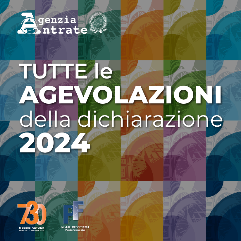 Agenzia_Entrate's tweet photo. #Precompilata Tutte le #agevolazioni della #dichiarazionedeiredditi 2024: pronte le #guide tematiche per essere informati su #spese sanitarie e di #istruzione, erogazioni liberali, crediti d'imposta, #bonus #edilizi e tanto altro 👉🏼 https://t.co/FN7IYSiQCJ https://t.co/KIEB5neVJR