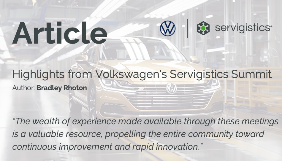 Volkswagen set the stage for success by hosting the Servigistics Customer Advisory Group. Special thanks to Volkswagen Group, Scania, Philips, Rolls-Royce, Kone, and Daikin for sharing your best practices and thought leadership. Read about it: ptc.co/Aw3650S21aR
