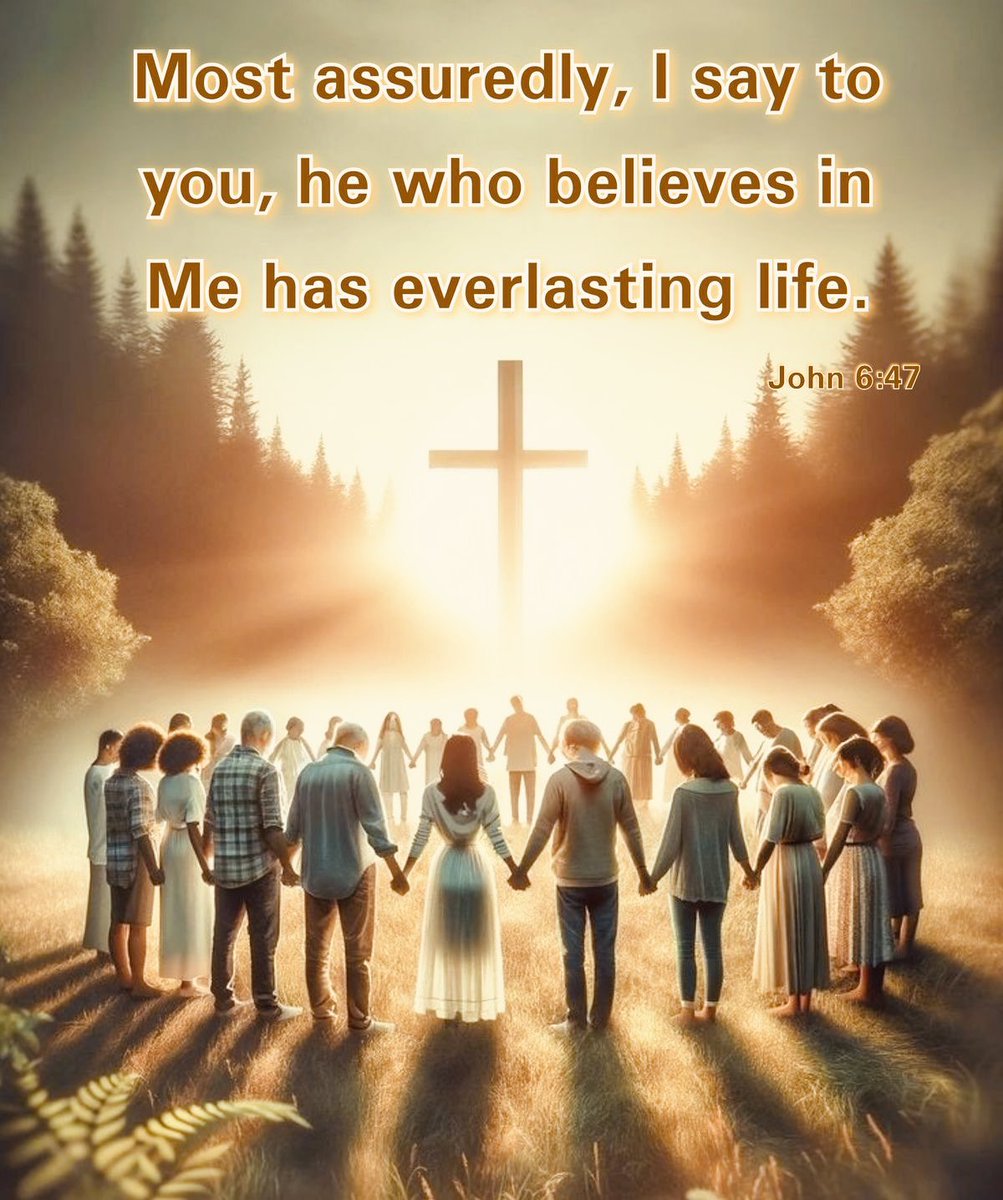# Jesus Said John 6:47 “Verily, verily, I say unto you, He that believeth on me hath everlasting life.”