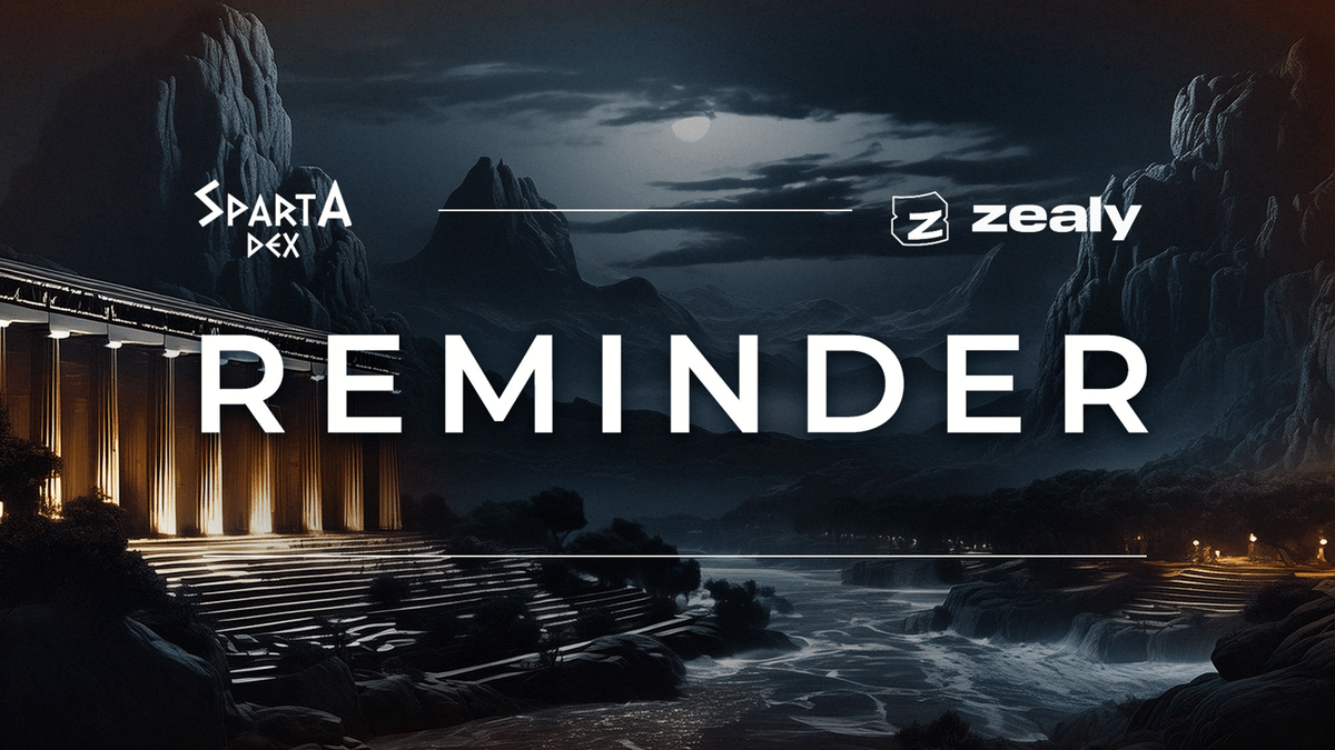 Over 500+ members have already joined Zealy! 🔥

Join the Spartans' Zealy journey, complete tasks, and secure guaranteed IDO/Private tickets.

Prize Pool:
• 100 guaranteed $100 tickets in selected IDO/Private sale
• Cash prizes (in total $500)

New task is live! 11 days left to