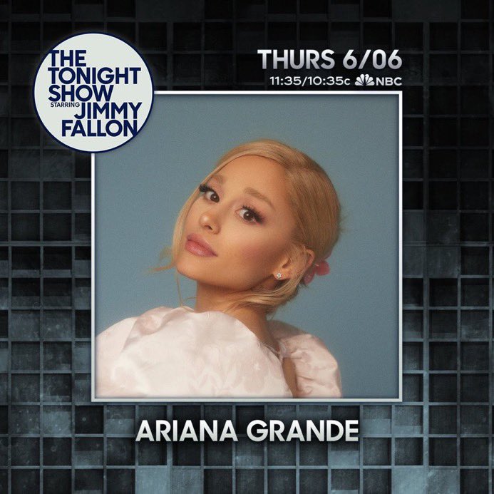 ATENCIÓN: Ariana Grande asistirá al 'The Tonight Show' presentado por Jimmy Fallon el próximo 6 de junio.