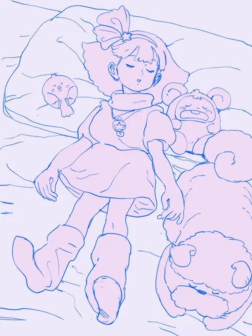 ミンキーモモの誕生日なんですね。よく知ってる子が実際に居なくなってしまったかのようなショックを受けた作品。ちょくちょく描きたくなってしまう。 