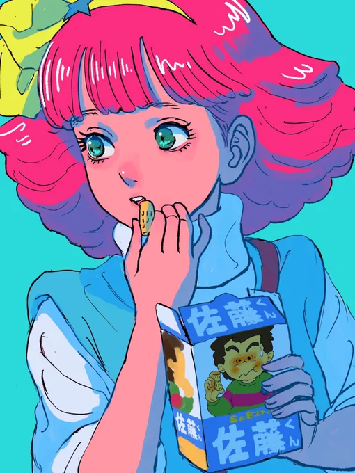 ミンキーモモの誕生日なんですね。よく知ってる子が実際に居なくなってしまったかのようなショックを受けた作品。ちょくちょく描きたくなってしまう。 