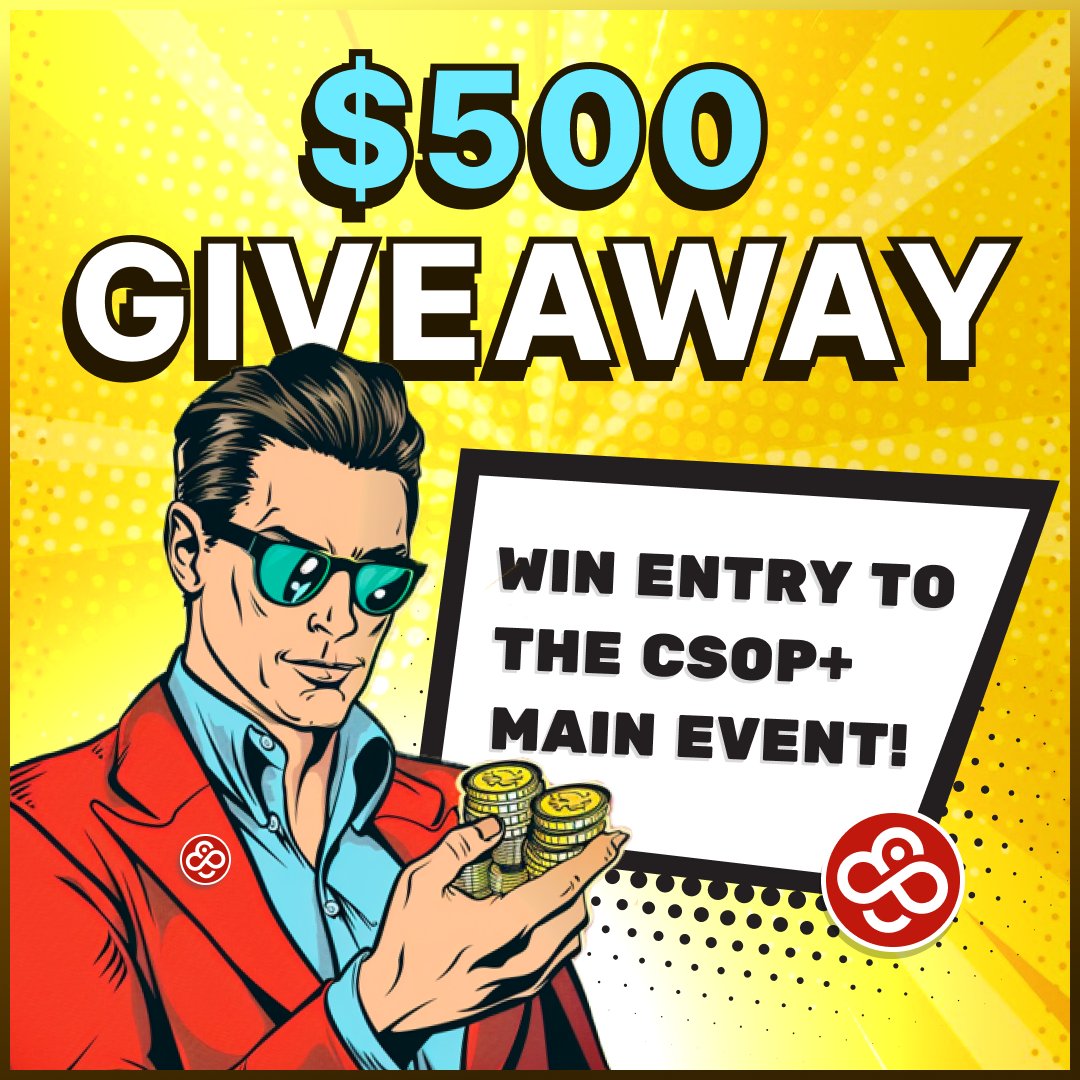 🔥🔥$500 CoinPoker #Giveaway 🔥🔥

This Sunday, one lucky winner will play one of the last tournaments of the CSOP+, the $500 Sunday Main Event!

How to Enter 🔥
1⃣ Follow <a href="/CoinPoker_OFF/">CoinPoker</a>
2⃣ RT this post
3⃣ Comment with your CoinPoker username

Tournament Info:
💸 Buy-in = $500
💰