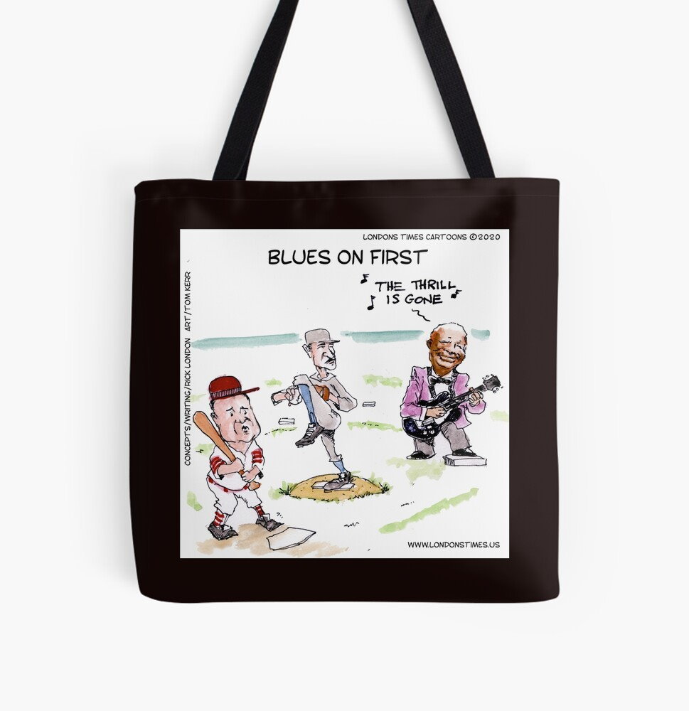 Discover a fresh array of 70+ witty presents at @RickLondon Gifts on @Redbubble Giftshop. Get a chuckle with Blues On First, guaranteed to brighten someone's day. #humor #giftideas #bbking #abbottandcostello #whosonfirst #baseball #lucille #globaldelivery buff.ly/4cykysU
