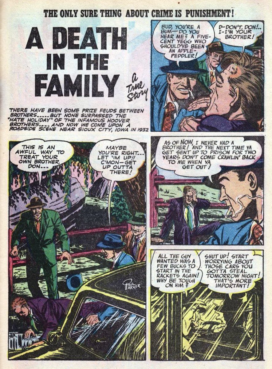 Paul Parker 1949 Crime Detective Comics no 6 #CrimeComicsMonth