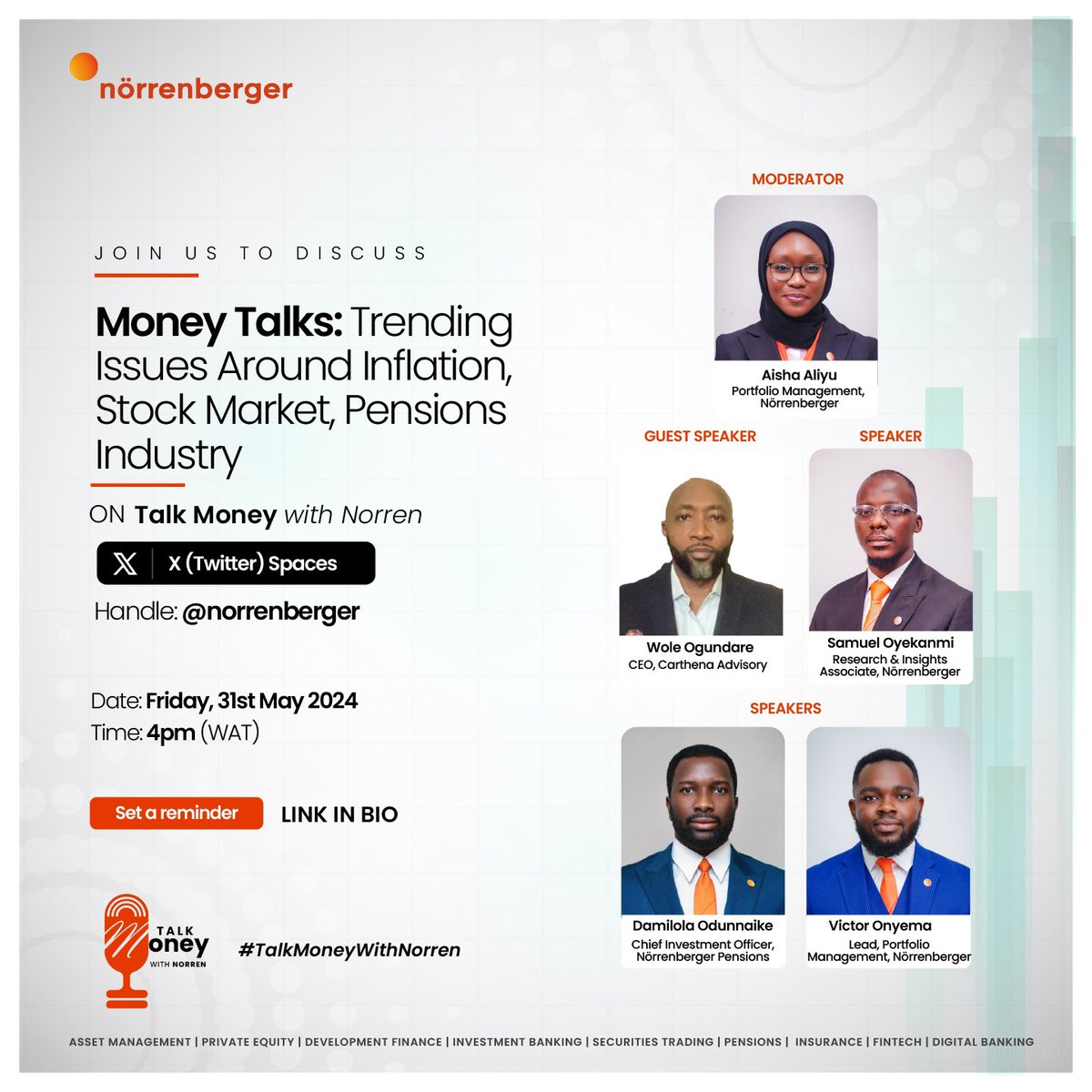 Did you hear? Our financial experts will be live on X (Twitter) Spaces  tomorrow, May 31 at 4pm! It promises to be an insightful conversation with  answers to all your questions on