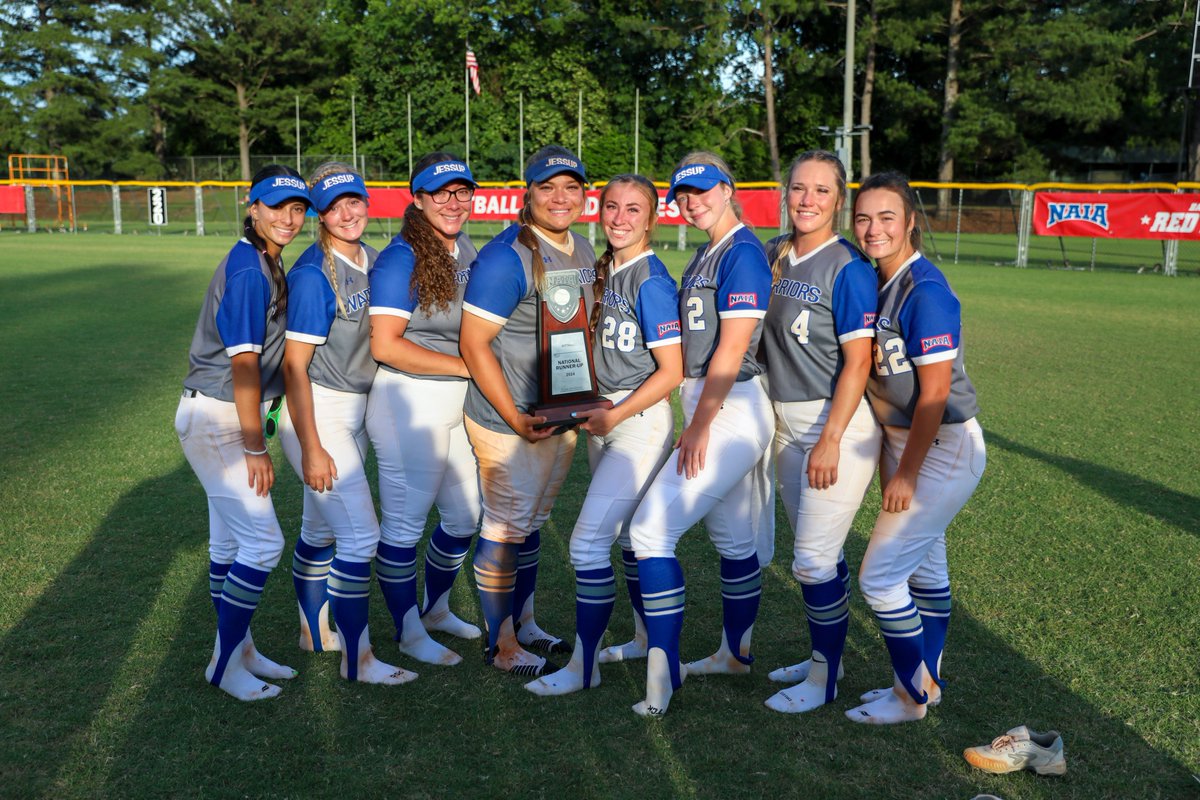 Matt Horrocks (@horrockssid) on Twitter photo May 29 vs. OLLU – After removing their shoes together, <a href="/Jessup_SFT/">Jessup Softball</a>'s eight seniors hold the runner-up trophy following the final game of their respective softball careers. May 29 vs. OLLU – After removing their shoes together, <a href="/Jessup_SFT/">Jessup Softball</a>'s eight seniors hold the runner-up trophy following the final game of their respective softball careers.