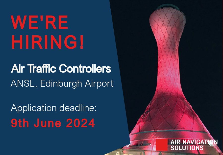 🚨Join the ANSL Team!🚨
Calling all ATCOs with ADI and/or APS UK ratings! ANSL is seeking skilled professionals to join our team in Edinburgh.
   
For more information and to register your interest ➡️ airnavigationsolutions.peoplehr.net/Pages/JobBoard…

#ATM #ATC #ATCO #Apply #Hiring #NewJob #Vacancy