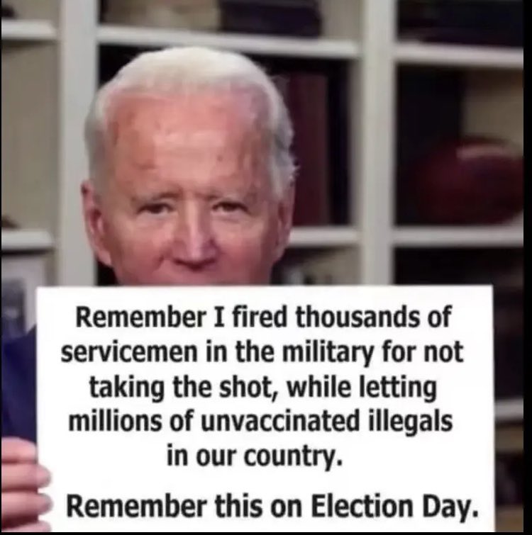 Joe Biden has been destroying our country from within for the last 3 1/2 years. In November We The People will do what Congress hasn’t and send him packing.