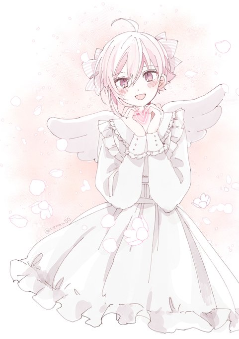 「angel wings white dress」 illustration images(Latest)