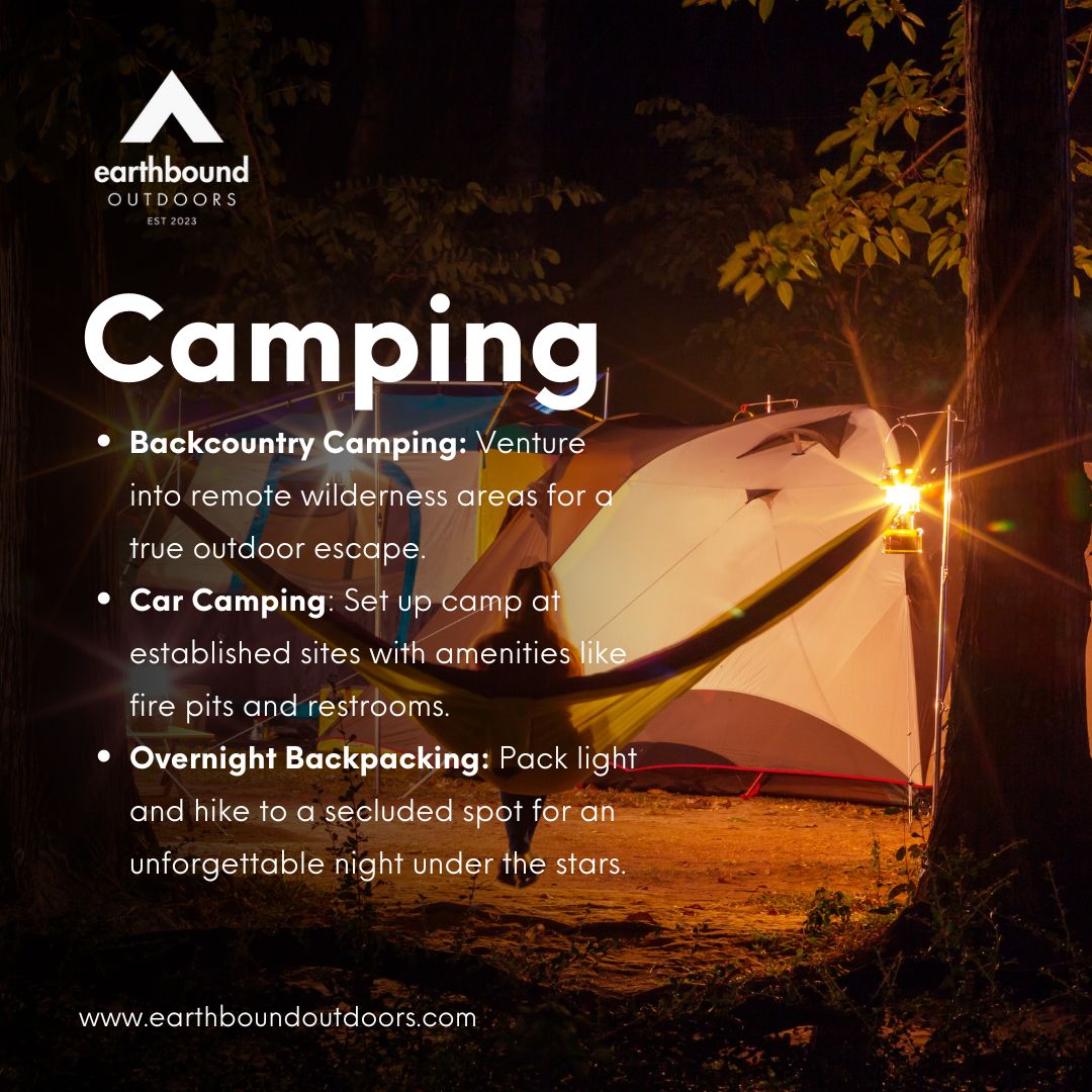 Reconnect with nature on your next camping adventure! 🏕️✨ Explore the great outdoors and create unforgettable memories under the stars. #CampingAdventures #NatureEscape #OutdoorLife