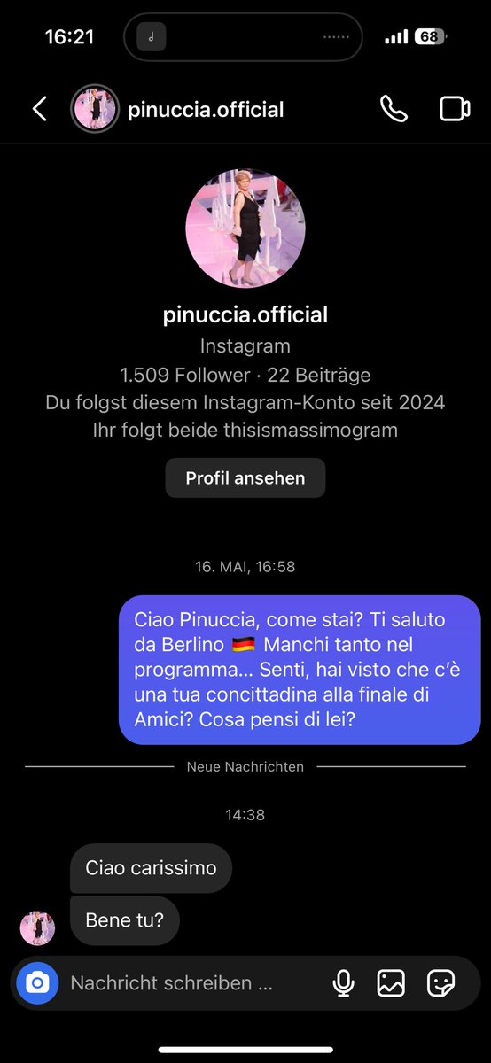 MI SENTO MALISSIMO (non so che rispondere)

#amici23 

PS: ho dato reparto