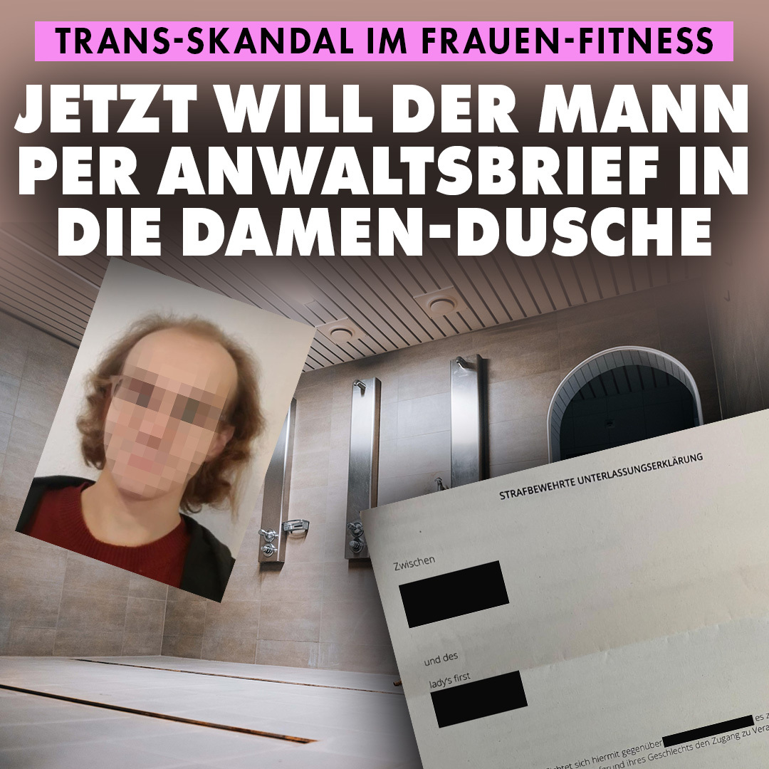Der Mann, der in einem Damen-Fitnessstudio in Erlangen trainieren und auch duschen will, legt nach: Per strafbewehrter Unterlassungserklärung soll die Mitgliedschaft in dem Damen-Fitnessstudio nun juristisch erzwungen werden. nius.de/news/trans-ska…