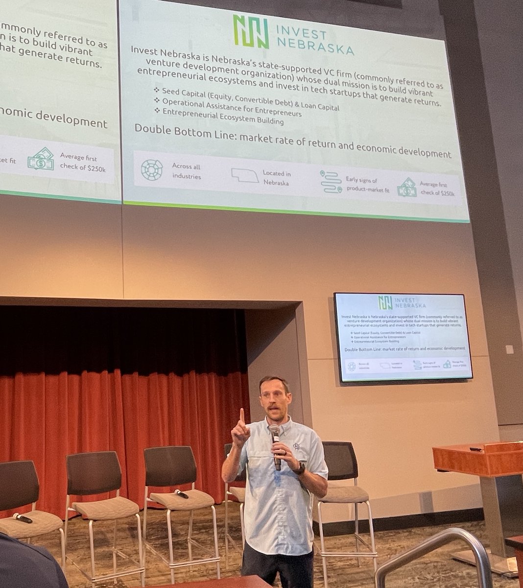 NebraskaCombine's tweet image. We were honored to be a part of yesterday's @UNL_IANR's Heuermann Lecture and highlight some of the exciting momentum in #AgTech in Nebraska. Thanks to partners like IANR, @GritRd, &amp;amp; @InvestNebraska, significant progress is happening for AgTech startups in our state. Go Big Red!