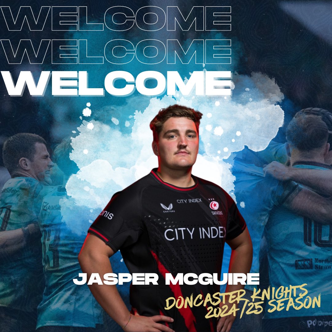 𝐖𝐞𝐥𝐜𝐨𝐦𝐞 𝐉𝐚𝐬𝐩𝐞𝐫 𝐌𝐜𝐆𝐮𝐢𝐫𝐞 ✍️ Doncaster Knights are pleased to announce that looshead prop Jasper McGuire will join the club for the 2024-25 season following his move from Saracens. Read more here: drfc.co.uk/new-signing-mc… 🔗 #COYK