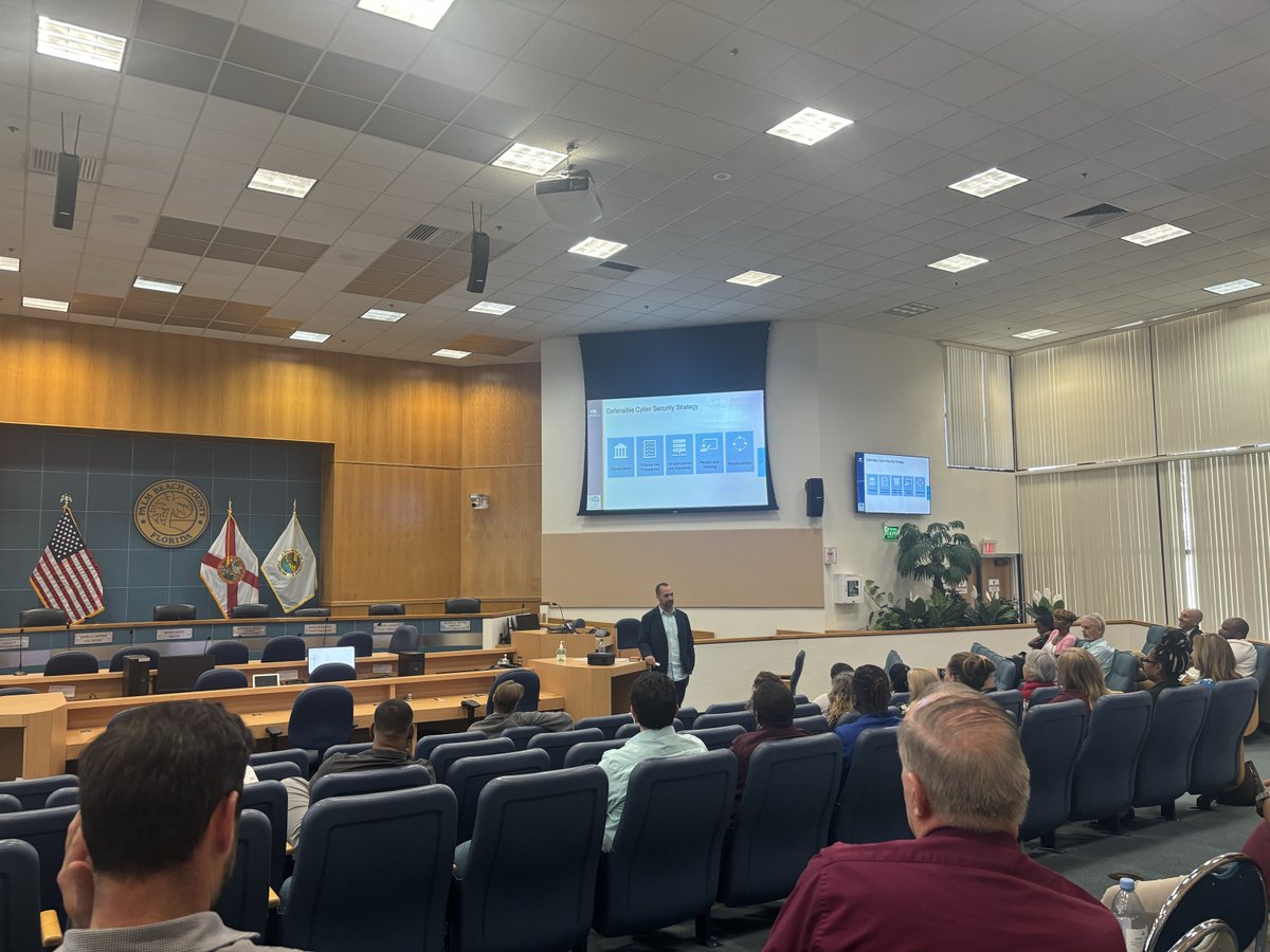 GordonInstitute's tweet photo. Yesterday we had the pleasure of stopping by @pbcgov for an on-site #Cybersecurity Leadership & Strategy Training!
We have many more upcoming state-funded trainings! Register at https://t.co/egYirXnGl6!
@CyberSecurityFL @FIU_Forensics #CyberSecureFlorida https://t.co/zh7HVcNyYT