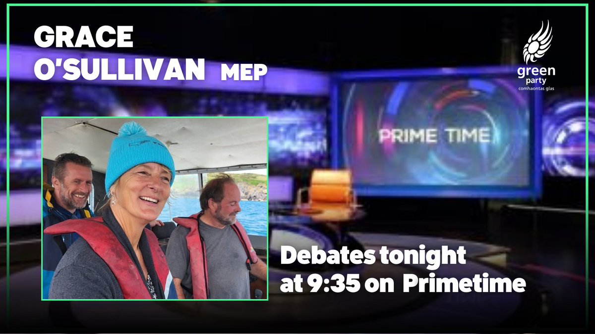 We are actually all so pumped to see @GraceOSllvn debate again on Primetime tonight! 
#KeepGoingGreen #Primetime #EU2024 #LE24