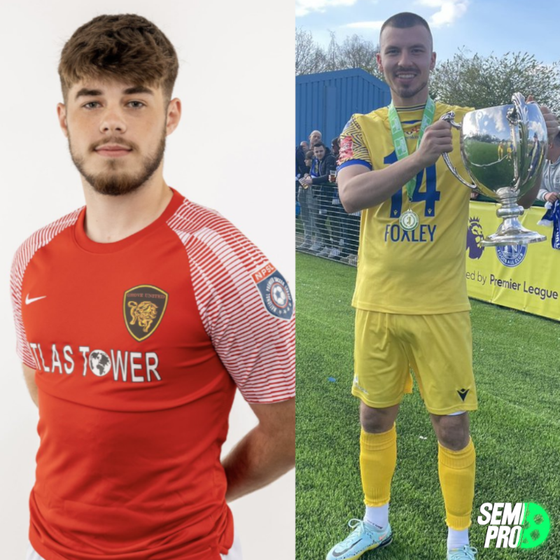 SemiProOfficial's tweet photo. What's it like being a free agent in non-league football? ⚽️

At Semi-Pro, we talked to free agents @Darren_Foxley (@BSFCTheBlues) and @SamuelC1378 (@TheRedKites_) about the opportunities available to players looking for clubs.

Read more below!

✍️ @OliverMAHaley
#freeagents