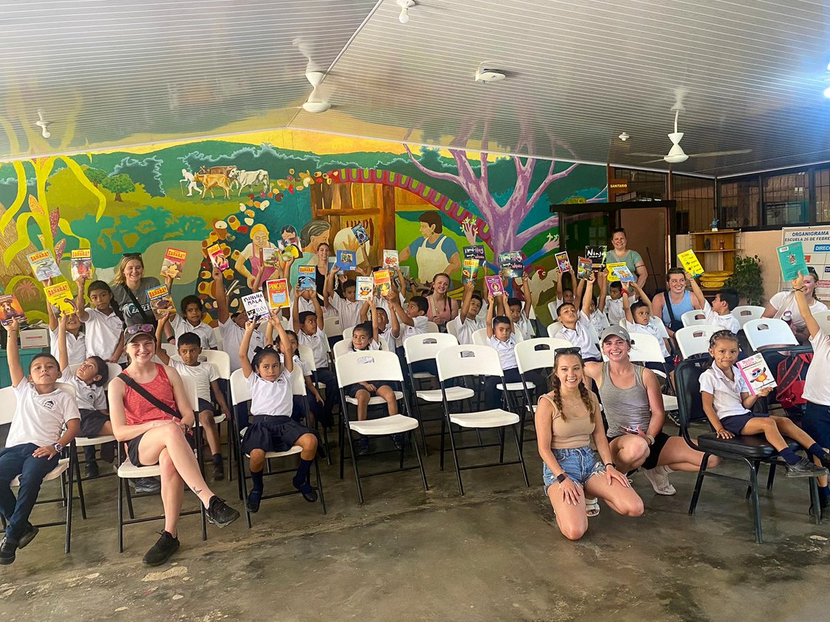 With Study Abroad Association, we visited the school in the Matambú Reserva. We did a wellness lesson and activities and donated books. The kids were so grateful and everyone had so much fun. A real highlight for our students! @Travel_SAA #UPEACE