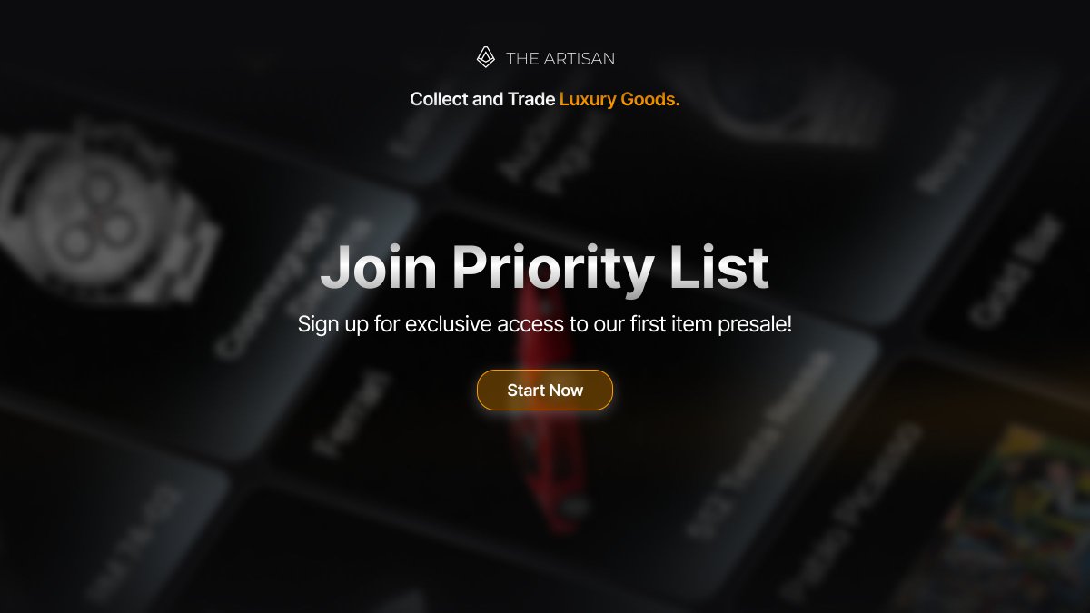 Join artsn.fi Alpha List.

Don’t miss out on this unique opportunity to be among the first to experience and purchase these exquisite items.

N.B. only early supporters we'll be able to get the item in presale.

tally.so/r/mYWaJz