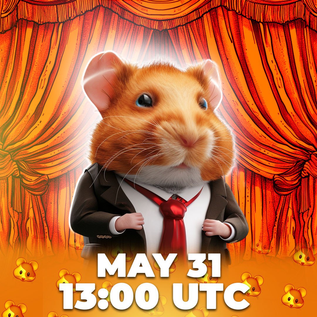 #HamsterKombat team will be sharing huge news in real-time on #Hamster's official YouTube channel, the you have been invited to subscribe to, at 1PM (UTC).

#tapswap #memecoins #yescoin #notcoin
