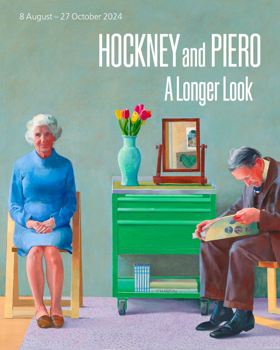 NationalGallery's tweet image. Hockney, in his own words, has always been a looker 👀

Explore the personal connection between David Hockney and the National Gallery through three exceptional paintings in our free exhibition, opening on  8 August.

Book your free ticket: bit.ly/3R47Uc2