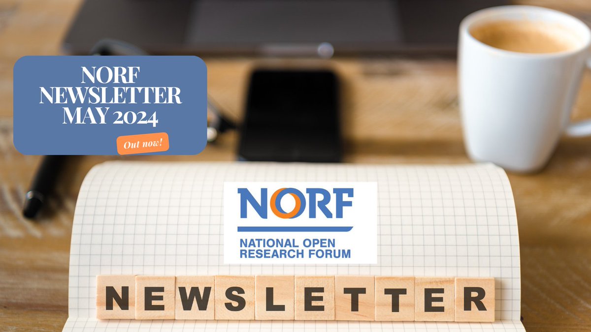 The NORF May 2024 Newsletter is out now! mailchi.mp/ebc02ca89f09/n… We bring you the publication of NORFest 2023 Report - , news from NORF-funded projects and upcoming conferences and seminars that be of interest. #OpenResearch